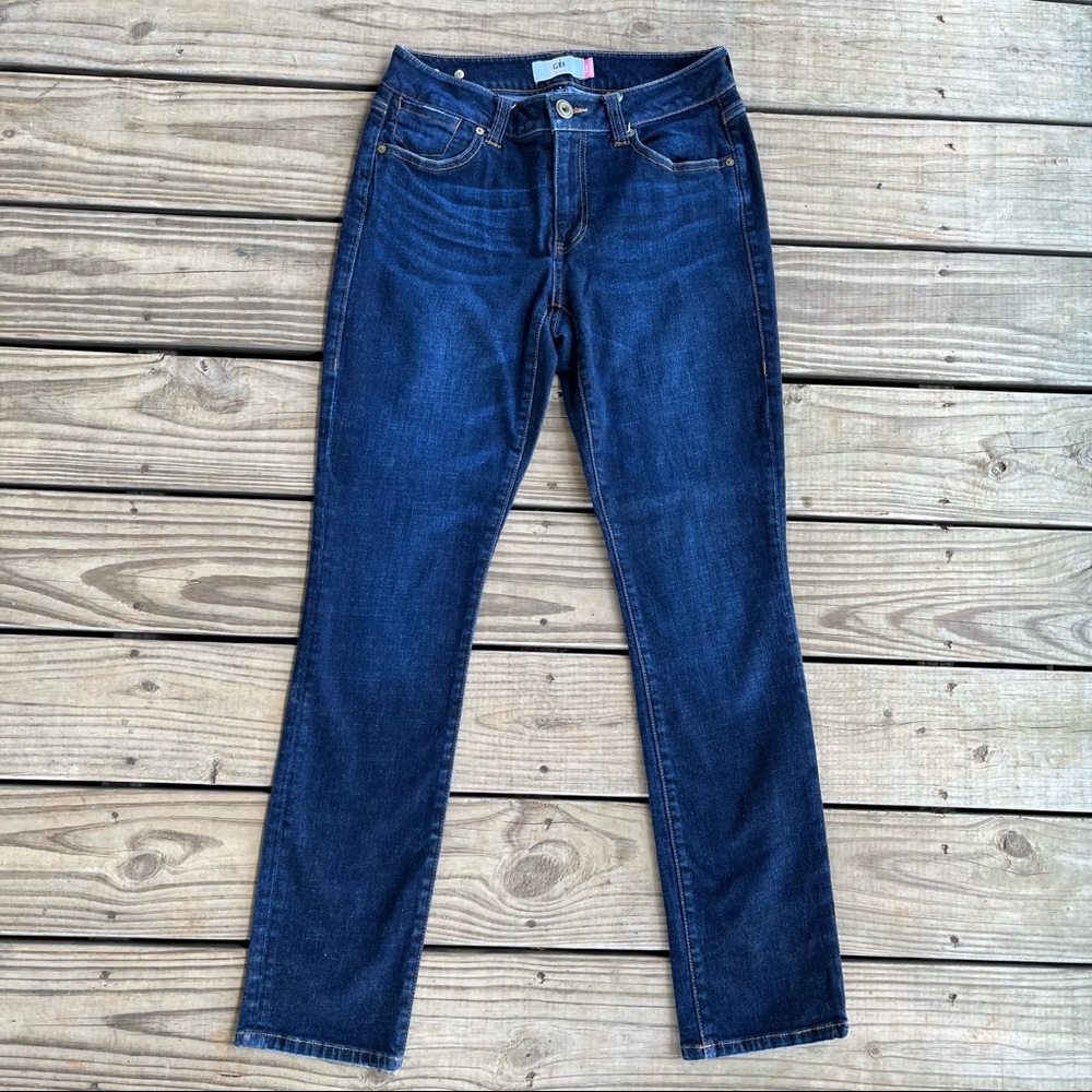 Cabi size 4 high straight dark  wash jeans